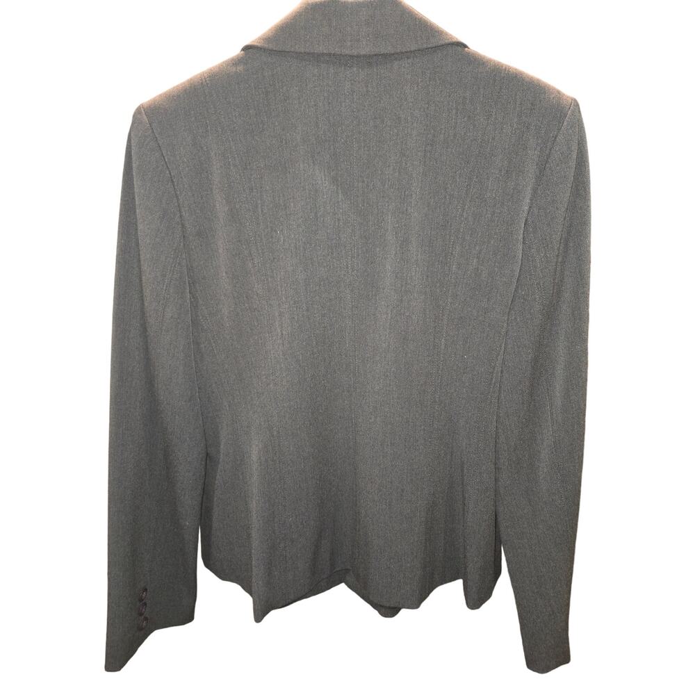 Rafaella Petites Women's Gray Blazer 3-Button Suit Jacket Size 8P